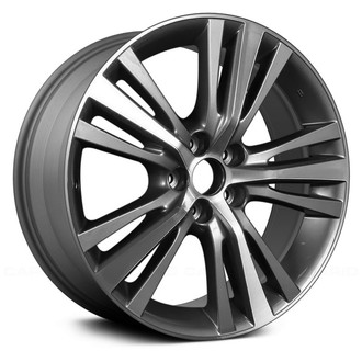 Replace® - 5 W-Spoke Machined and Medium Charcol 19x7.5 Alloy Factory Wheel - Remanufactured