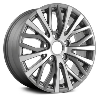 Replace® - Multi 5-Spoke Machined and Medium Charcoal Metallic 20x8.5 Alloy Factory Wheel - Remanufactured