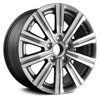 Replace® - 10 I-Spoke Machined and Charcoal 21x8.5 Alloy Factory Wheel - Remanufactured