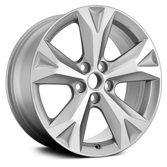 Replace® - 5-Spoke Machined and Silver Metallic 18x7.5 Alloy Factory Wheel - Remanufactured