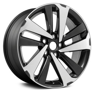 Replace® - 10 Spiral-Spoke Machined and Medium Charcoal Metallic 18x7.5 Alloy Factory Wheel - Remanufactured
