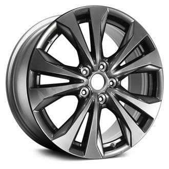 Replace® - 5 V-Spoke Dark Smoked Silver 18x7 Alloy Factory Wheel - Remanufactured