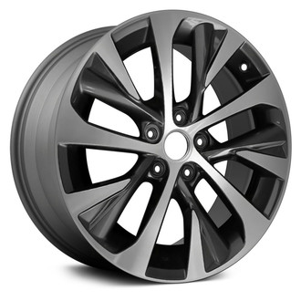 Replace® - 10-Spoke Machined and Medium Charcoal Metallic 18x4.5 Alloy Factory Wheel - Remanufactured