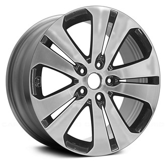 Replace® - Double 5-Spoke Black 18x7 Alloy Factory Wheel - Remanufactured