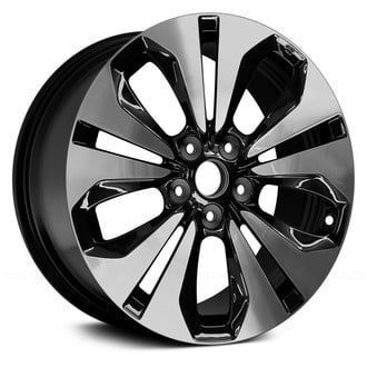 Replace® - 10-Slot Machined and Black 18x7 Alloy Factory Wheel - Remanufactured
