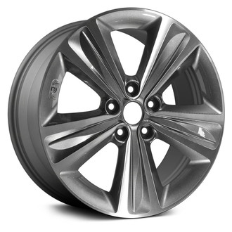 Replace® - 5-Spoke Medium Charcoal with Machined Face 18x7 Alloy Factory Wheel - Remanufactured