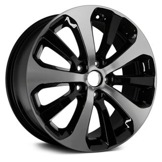 Replace® - 10 Alternating-Spoke Black with Machined Face 18x7.5 Alloy Factory Wheel - Remanufactured