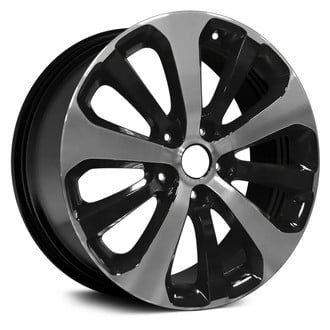 Replace® - 10 Alternating-Spoke Black with Machined Face 18x7.5 Alloy Factory Wheel - Remanufactured