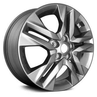 Replace® - Double 5-Spoke Medium Charcoal 17x7 Alloy Factory Wheel - Remanufactured