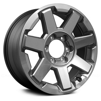 Replace® - 7 I-Spoke Charcoal Metallic with Machined Face 17x7 Alloy Factory Wheel - Remanufactured
