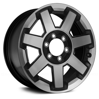 Replace® - 7 I-Spoke Black with Machined Face 17x7.5 Alloy Factory Wheel - Remanufactured