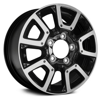 Replace® - 5 V-Spoke Black with Machined Accents 18x8 Alloy Factory Wheel - Remanufactured
