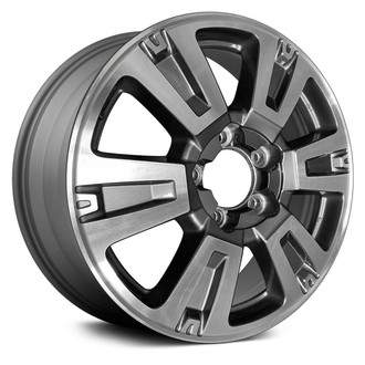 Replace® - 6 I-Spoke Machined and Medium Charcoal Metallic 20x8 Alloy Factory Wheel - Remanufactured