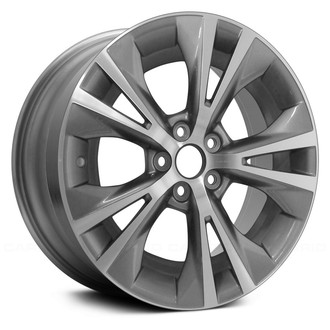 Replace® - 5 V-Spoke Light Charcoal Metallic with Machined Face 18x7.5 Alloy Factory Wheel - Remanufactured