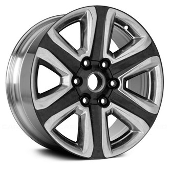 Replace® - 6 I-Spoke Black with Polished Accents 18x7.5 Alloy Factory Wheel - Remanufactured