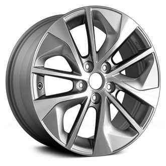 Replace® - 10 Spiral-Spoke Medium Silver with Machined Face 17x7 Alloy Factory Wheel - Remanufactured