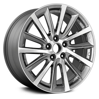Replace® - 14 Turbine-Spoke Medium Charcoal with Machined Face 18x7.5 Alloy Factory Wheel - Replica