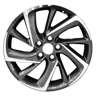 Replace® - 10 I-Spoke Dark Charcoal with Machined Face 18x7 Alloy Factory Wheel - Remanufactured