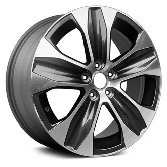 Replace® - 5-Spoke Machined Medium Charcoal Metallic 18x8 Alloy Factory Wheel - Remanufactured