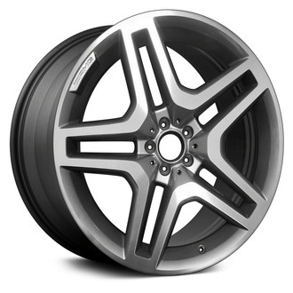 Replace® - Double 5-Spoke Charcoal with Machined Face 21x10 Alloy Factory Wheel - Remanufactured