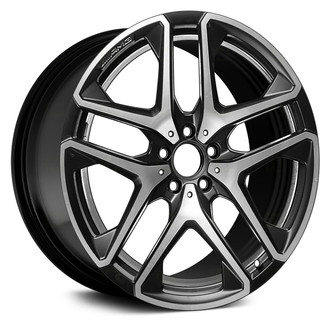 Replace® - 5 Split-Spoke Machined Matte Black 20x10 Alloy Factory Wheel - Remanufactured