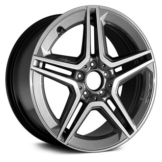 Replace® - Double 5-Spoke Machined Gloss Black 19x7.5 Alloy Factory Wheel - Remanufactured