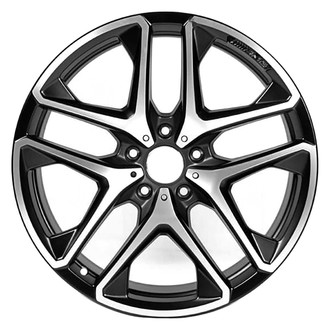 Replace® - Double 5-Spoke Machined Black Matte 21x11 Alloy Factory Wheel - Remanufactured