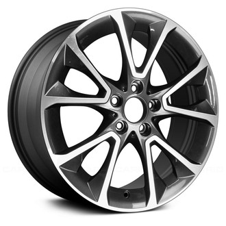 Replace® - 5 V-Spoke Dark Charcoal with Machined Accents 19x9 Alloy Factory Wheel - Remanufactured
