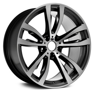 Replace® - Double 5-Spoke Black 20x11 Alloy Factory Wheel - Remanufactured
