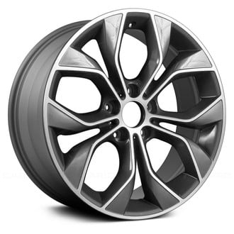 Replace® - 5 V-Spoke Dark Silver with Machined Accents 19x8.5 Alloy Factory Wheel - Remanufactured