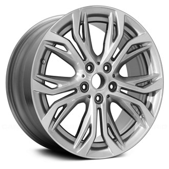 Replace® - 5 Double V-Spoke Silver with Machined Accents 18x7.5 Alloy Factory Wheel - Remanufactured