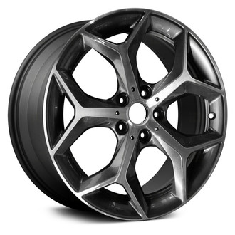 Replace® - 5 Y-Spoke Dark Charcoal Metallic with Machined Face 18x7.5 Alloy Factory Wheel - Remanufactured
