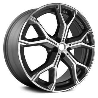 Replace® - 5 Y-Spoke Charcoal Metallic with Machined Face 21x10.5 Alloy Factory Wheel - Remanufactured