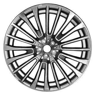 Replace® - 10 Double-Spoke Medium Charcoal with Machined Face 22x9.5 Alloy Factory Wheel - Remanufactured
