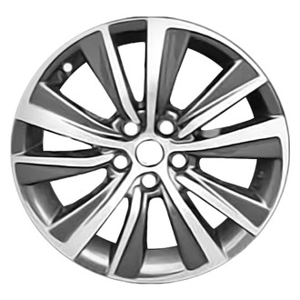 Replace® - 10 I-Spoke Dark Charcoal with Machined Face 18x7 Alloy Factory Wheel - Remanufactured