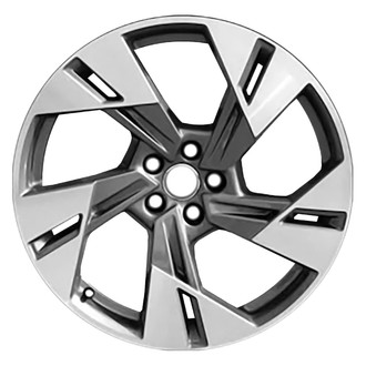 Replace® - 5 Split-Spoke Medium Charcoal with Machined Face 20x9 Alloy Factory Wheel - Remanufactured