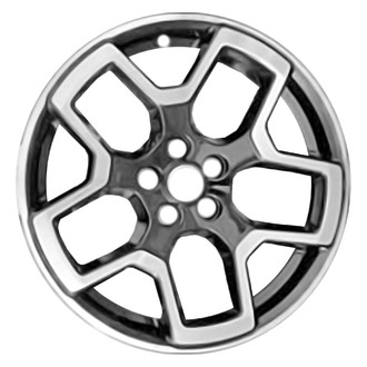 Replace® - 5 Split-Spoke Black with Machined Face 18x7 Alloy Factory Wheel - Remanufactured