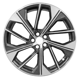 Replace® - 10-Spoke Machined Metallic Black 21x8.5 Alloy Factory Wheel - Remanufactured