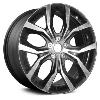 Replace® - 5 V-Spoke Machined and Dark Charcoal 20x9 Alloy Factory Wheel - Remanufactured