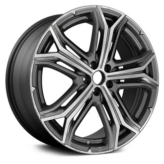Replace® - Multi 5-Spoke Machined and Dark Charcoal 21x9 Alloy Factory Wheel - Remanufactured