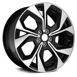 Replace® - 5 Double Spiral-Spoke Black 19x7 Alloy Factory Wheel - Remanufactured