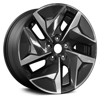 Replace® - 5-Spoke Machined Dark Charcoal 17x7 Alloy Factory Wheel - Remanufactured