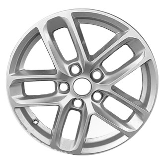 Replace® - Double 5-Spoke Painted Light Silver Metallic 18x8 Alloy Factory Wheel - Remanufactured