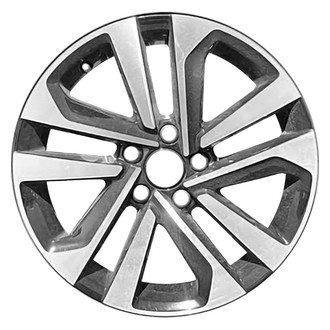 Replace® - 10 I-Spoke Machined Gloss Black 17x7 Alloy Factory Wheel - Remanufactured