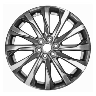 Replace® - 12-Spoke Machined Medium Charcoal Metallic 20x8 Alloy Factory Wheel - Remanufactured