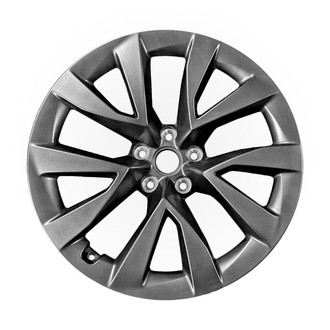 Replace® - Double 5-Spoke Painted Black Metallic Matte 20x9 Alloy Factory Wheel - Remanufactured