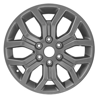 Replace® - 6 Split-Spoke Painted Dark Charcoal Metallic 18x7.5 Alloy Factory Wheel - Remanufactured