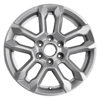 Replace® - Double 5-Spoke Painted Sparkle Silver Metallic 18x8.5 Alloy Factory Wheel - Remanufactured