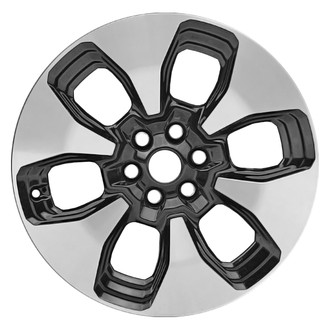 Replace® - 6-Spoke Machined Gloss Black 22x8.5 Alloy Factory Wheel - Remanufactured