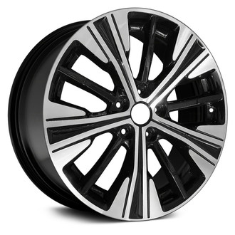 Replace® - 10-Slot Black with Machined Face 18x7 Alloy Factory Wheel - Remanufactured